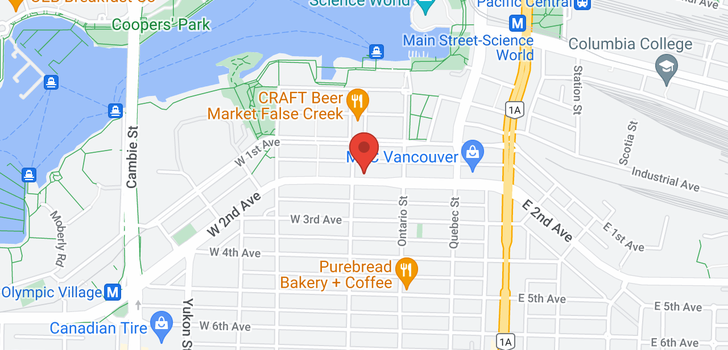 map of 907 89 W 2ND AVENUE